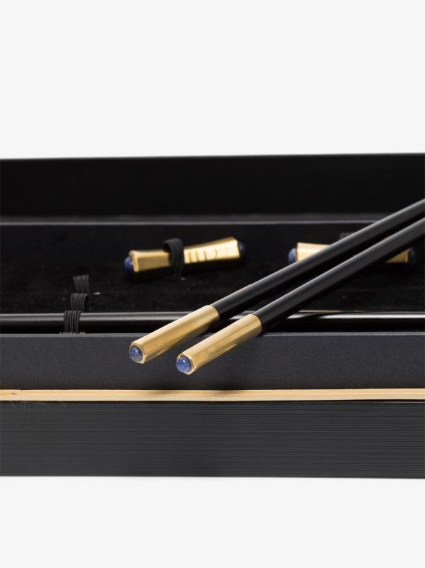 L'Objet Black Zen Chopstick Set | Browns Cutlery