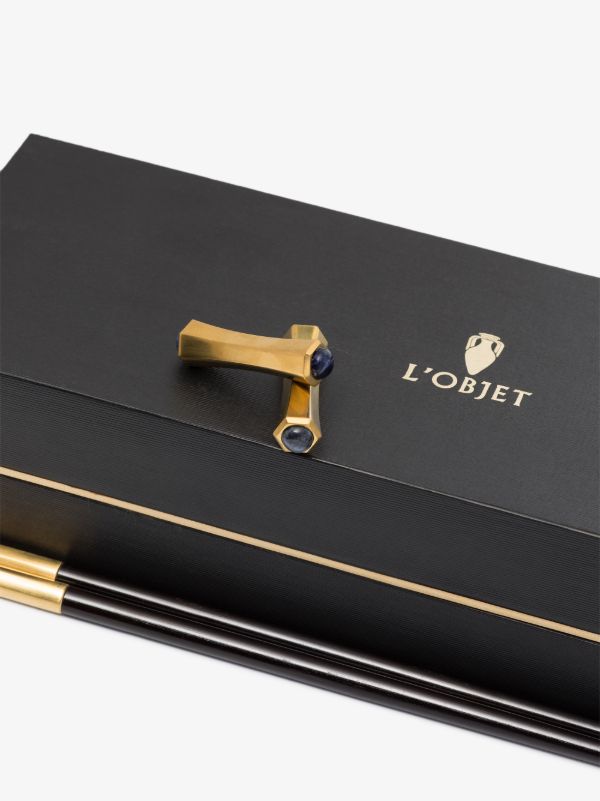 L'Objet Black Zen Chopstick Set | Browns Cutlery