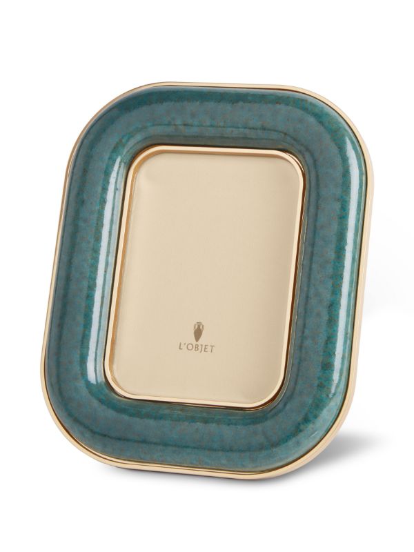 L'Objet Blue Rue Jacob Ceramic Frame | Browns Picture & Photo Frames