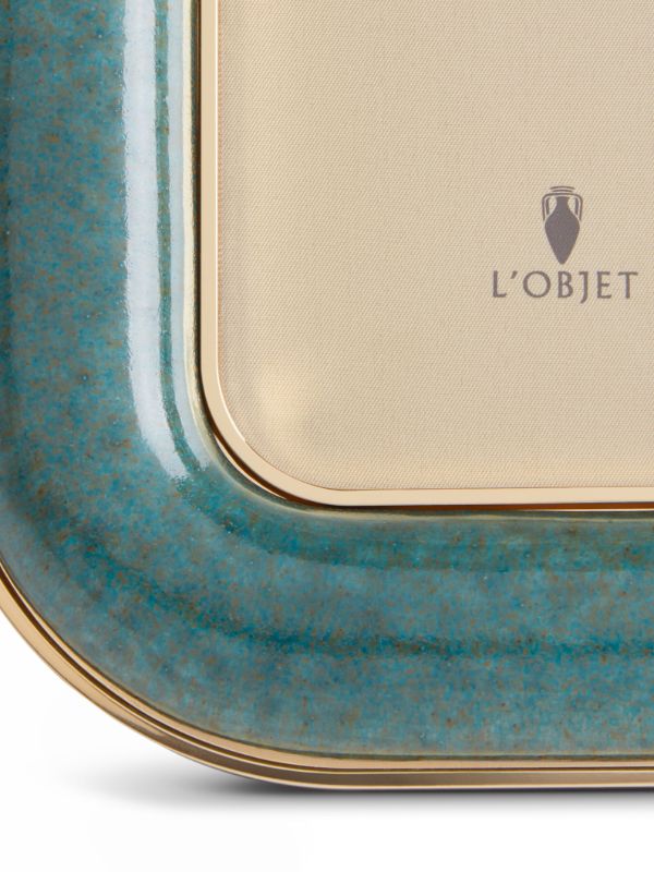 L'Objet Blue Rue Jacob Ceramic Frame | Browns Picture & Photo Frames