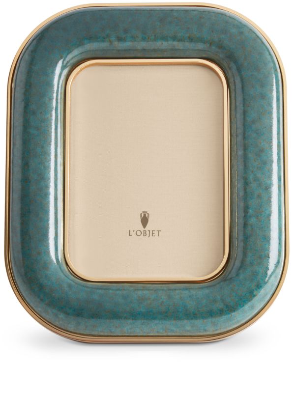 L'Objet Blue Rue Jacob Ceramic Frame | Browns Picture & Photo Frames