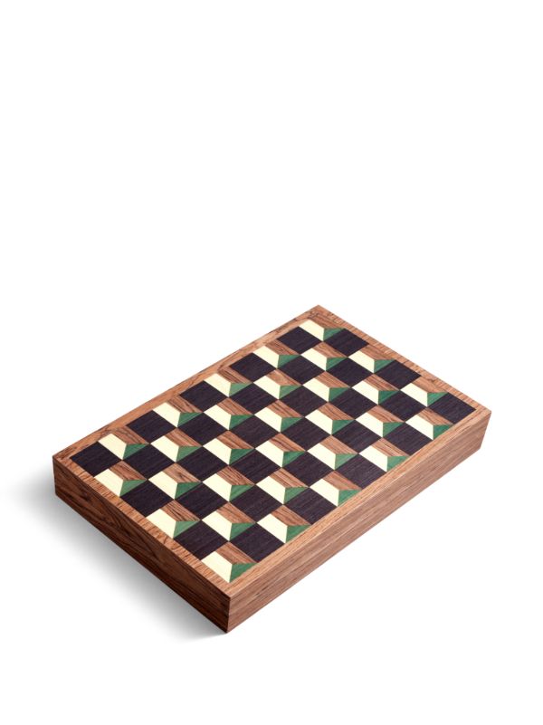 L'Objet Brown Matis Wood Backgammon Set | Browns Collectibles