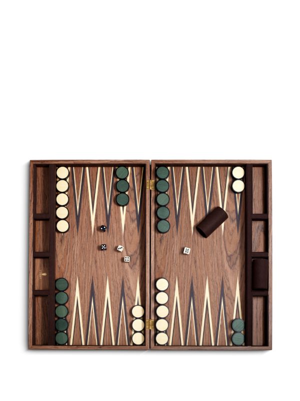 L'Objet Brown Matis Wood Backgammon Set | Browns Collectibles