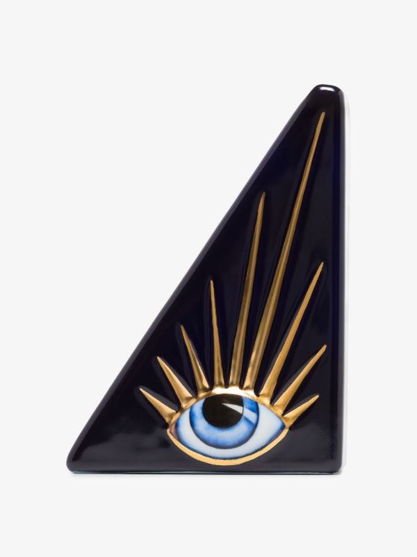 L'Objet dark blue Lito bookend | Browns Decorative Objects