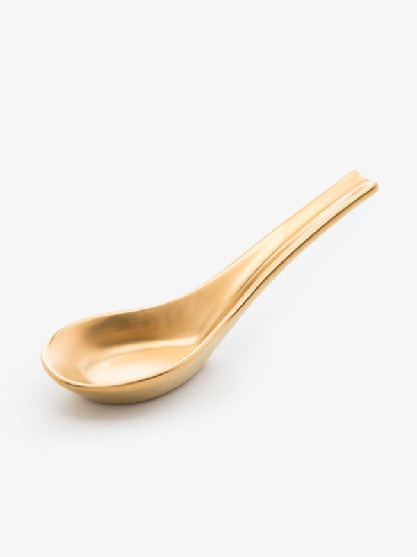 L'Objet Gold-Plated Zen Rice Spoon | Browns Cutlery