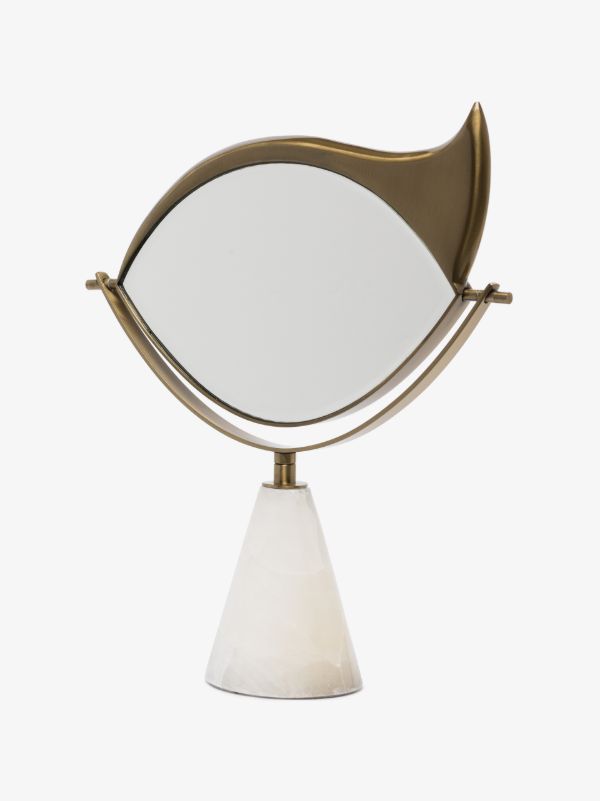 L'Objet gold tone Lito vanity mirror | Browns Mirrors