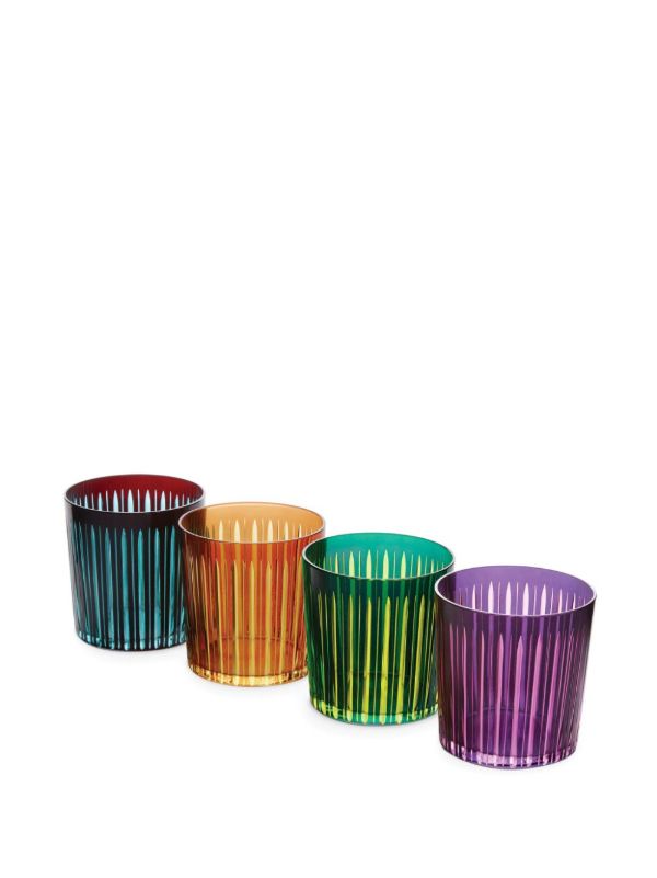 L'Objet Purple Prism Glass Set | Browns Glassware