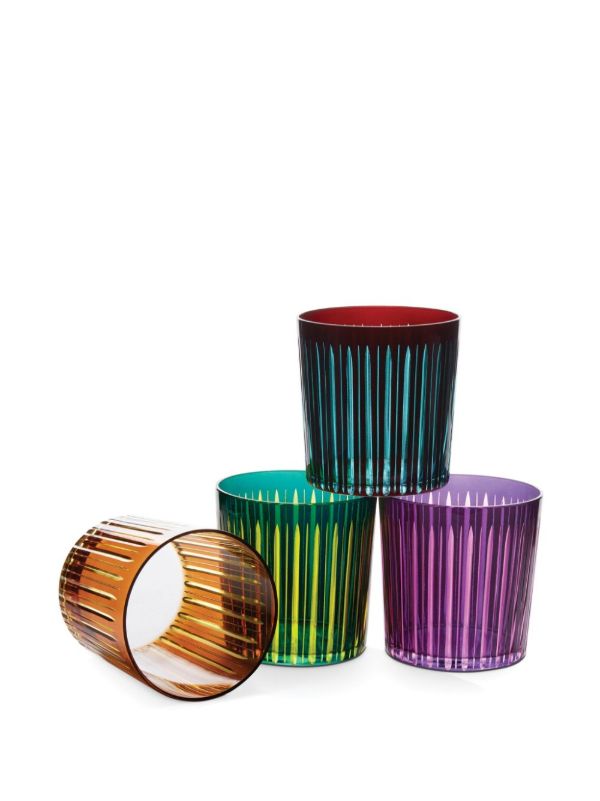 L'Objet Purple Prism Glass Set | Browns Glassware