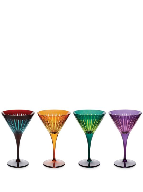L'Objet purple Prism martini glass set | Browns Glassware