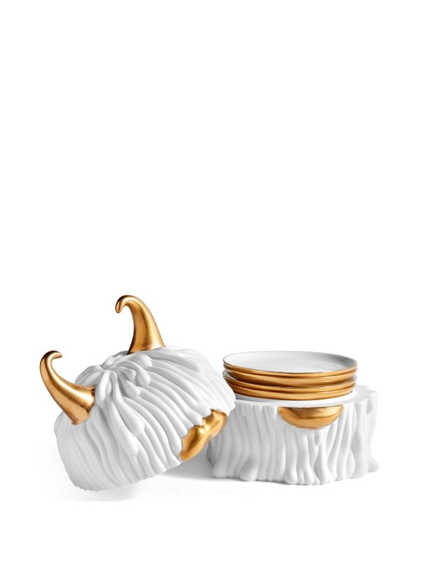 L'Objet White Haas Lynda Plate Set | Browns Plates & Bowls