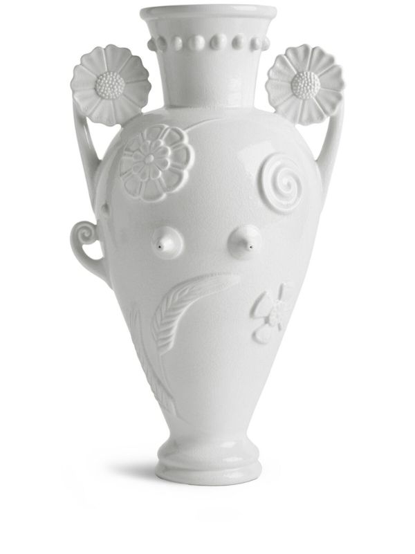 L'Objet White Pantheon Persephone Porcelain Vase | Browns Vases
