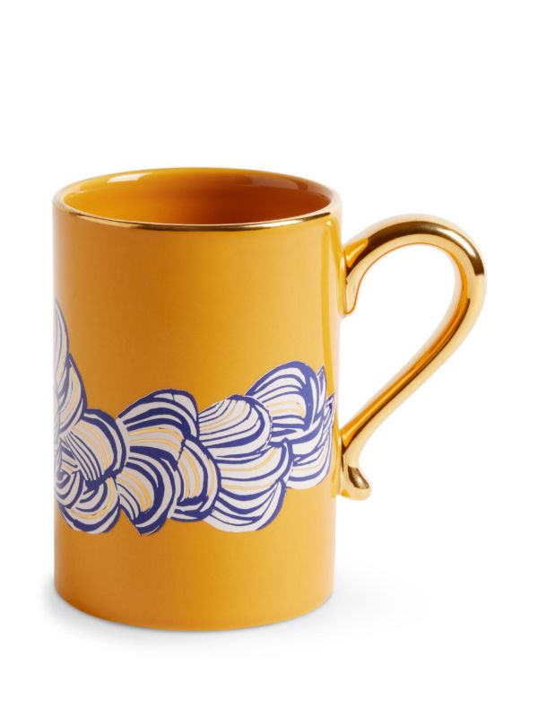 L'Objet X Ruan Hoffmann Printed Mug (40cl) | Browns Cups & Tea Sets