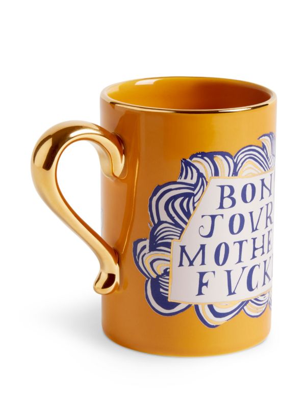 L'Objet X Ruan Hoffmann Printed Mug (40cl) | Browns Cups & Tea Sets