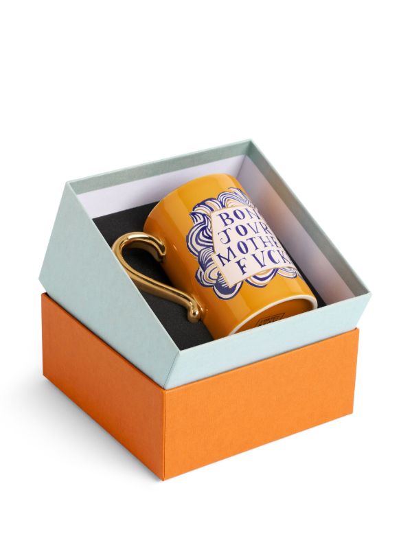 L'Objet X Ruan Hoffmann Printed Mug (40cl) | Browns Cups & Tea Sets