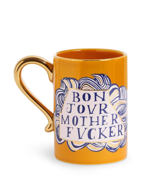 L'Objet x Ruan Hoffmann printed mug (40cl) | Browns Cups & Tea Sets