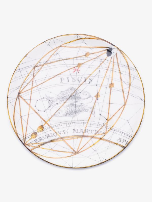 Laboratorio Paravicini White Pisces Dinner Plate | Browns Plates & Bowls