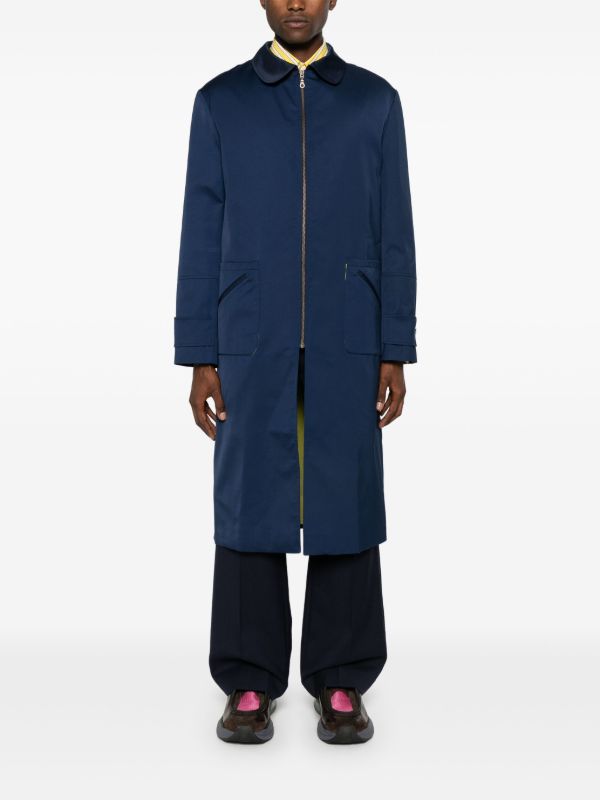 Labrum London Blue Zip-Up Shell Coat | Browns Single Breasted Coats