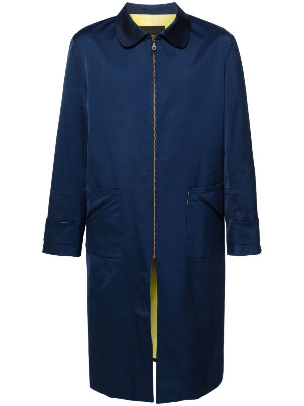 Labrum London Blue Zip-Up Shell Coat | Browns Single Breasted Coats