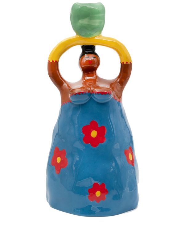 LAETITIA ROUGET Blue Nina earthenware candle holder | Browns Candle Holders