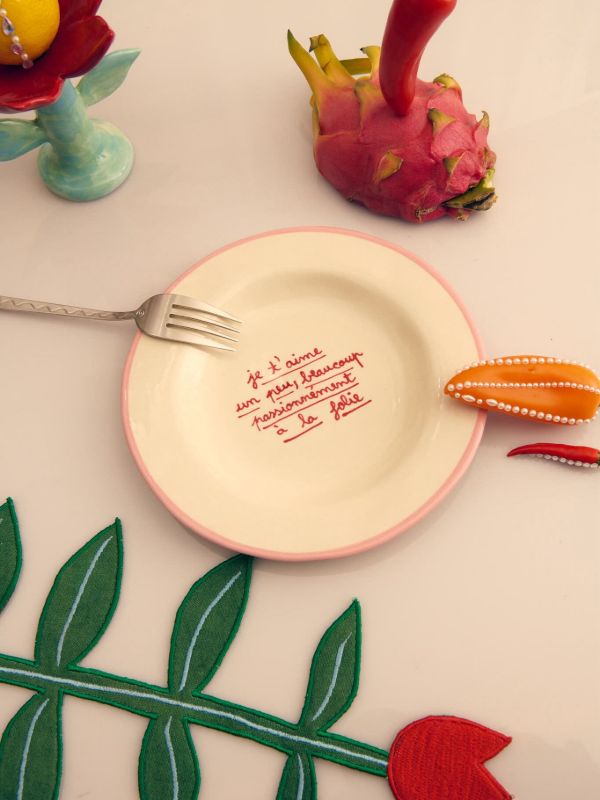 LAETITIA ROUGET I Like You Plate (20cm) | Browns Plates & Bowls