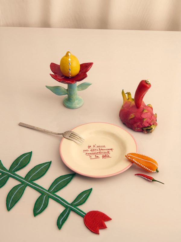 LAETITIA ROUGET I Like You Plate (20cm) | Browns Plates & Bowls