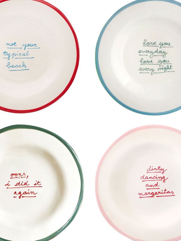 LAETITIA ROUGET Multicolour Dessert Plate Set | Browns Plates & Bowls