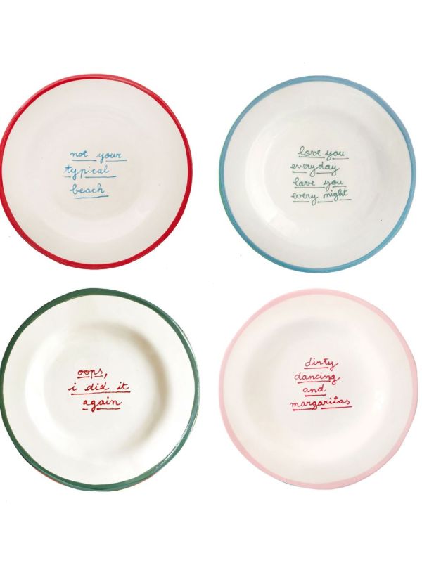 LAETITIA ROUGET Multicolour dessert Plate Set | Browns Plates & Bowls