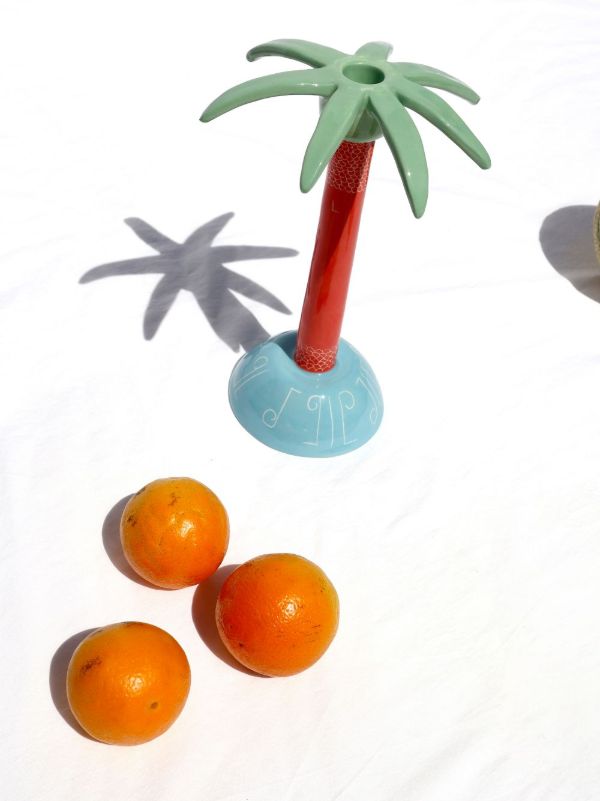 LAETITIA ROUGET Orange Coconut Tree Candle Holder | Browns Candle Holders