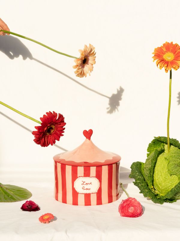 LAETITIA ROUGET Red Love Box Hand-painted Jar | Browns Homeware