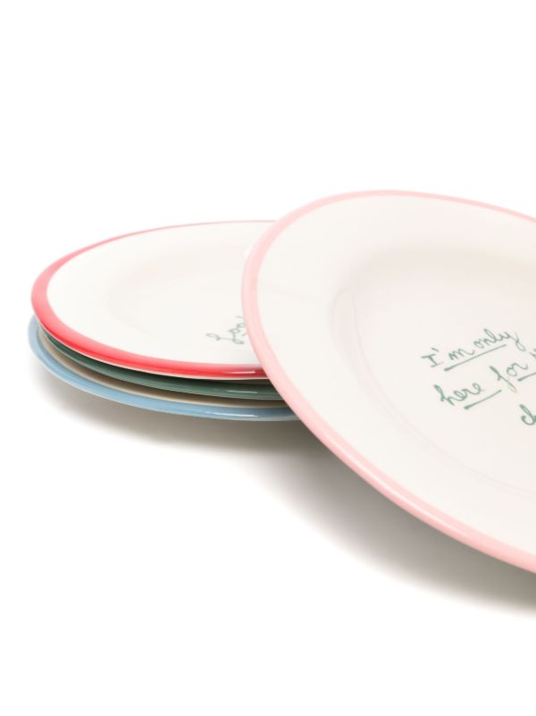 LAETITIA ROUGET X Browns Printed Stonewear Plates Set | Browns Plates & Bowls