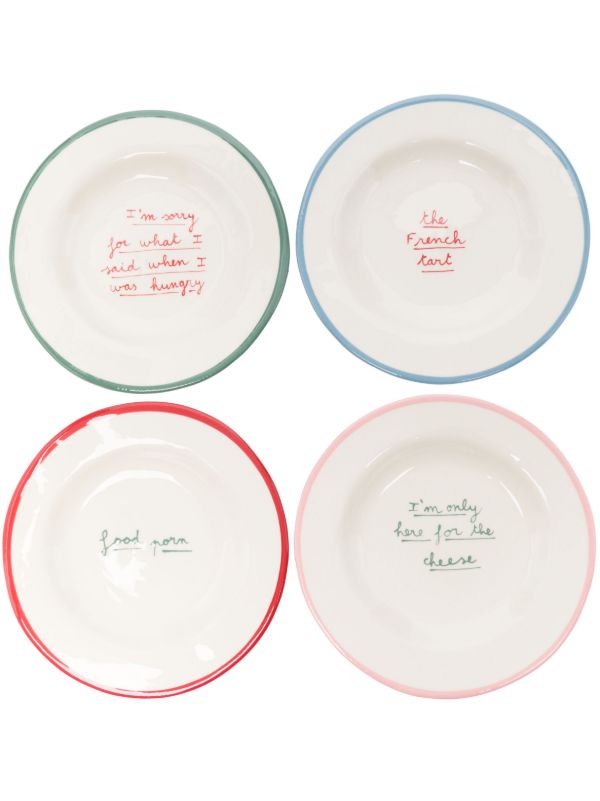 LAETITIA ROUGET x Browns Printed Stonewear Plates Set | Browns Plates & Bowls