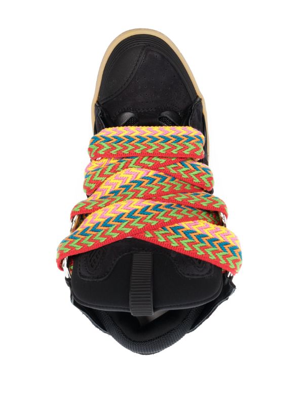 Lanvin Black Curb Suede Sneakers | Browns Low-Tops