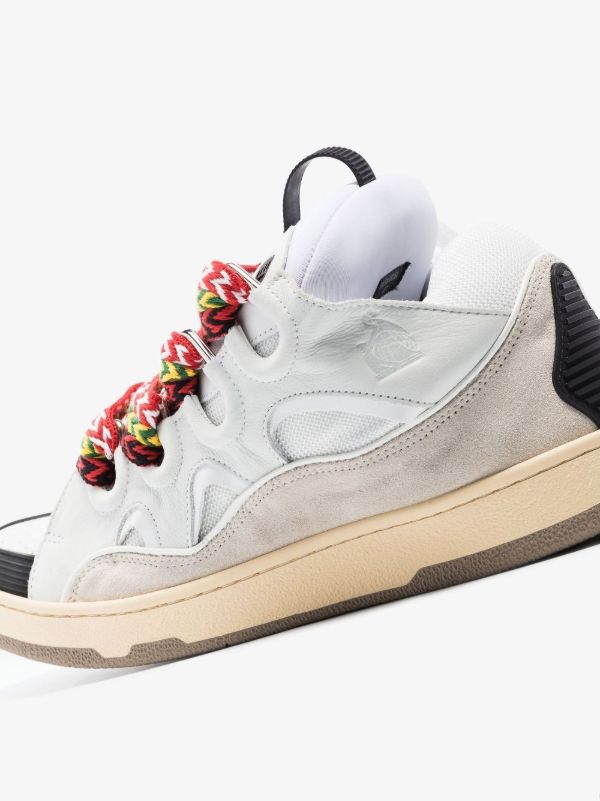 Lanvin White Curb Low Top Leather Trainers | Browns Low-Tops