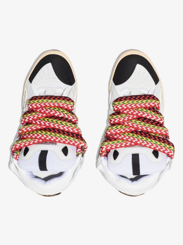 Lanvin White Curb Low Top Leather Trainers | Browns Low-Tops