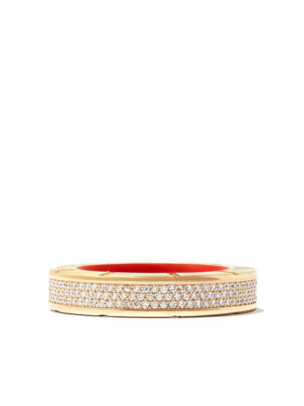 Lauren Rubinski 14K Yellow Gold Diamond Enamel Ring | Browns Fine Rings
