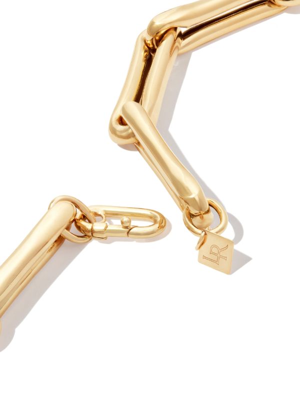 Lauren Rubinski 14K Yellow Gold Extra Large Brushed Chain Necklace | Browns Necklaces