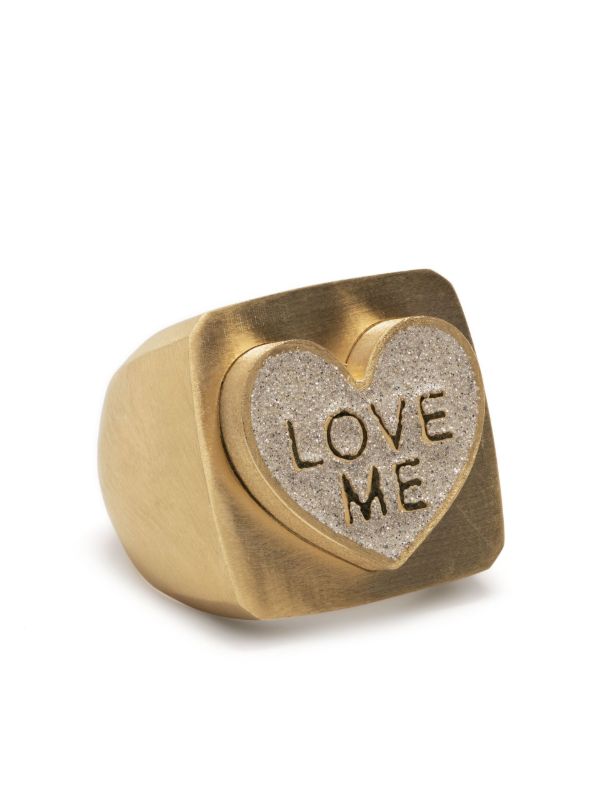 Lauren Rubinski 14K yellow gold Love Me ring | Browns Rings