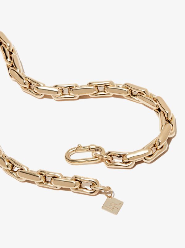 Lauren Rubinski 14K Yellow Gold Small Square Link Necklace | Browns Necklaces