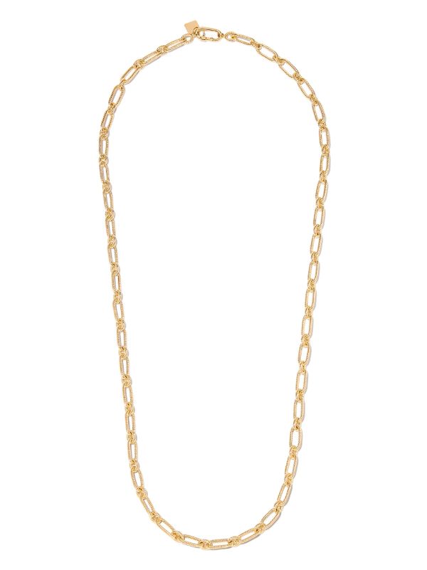 Lauren Rubinski 14K Yellow Gold Small Twist Chain Necklace | Browns Necklaces