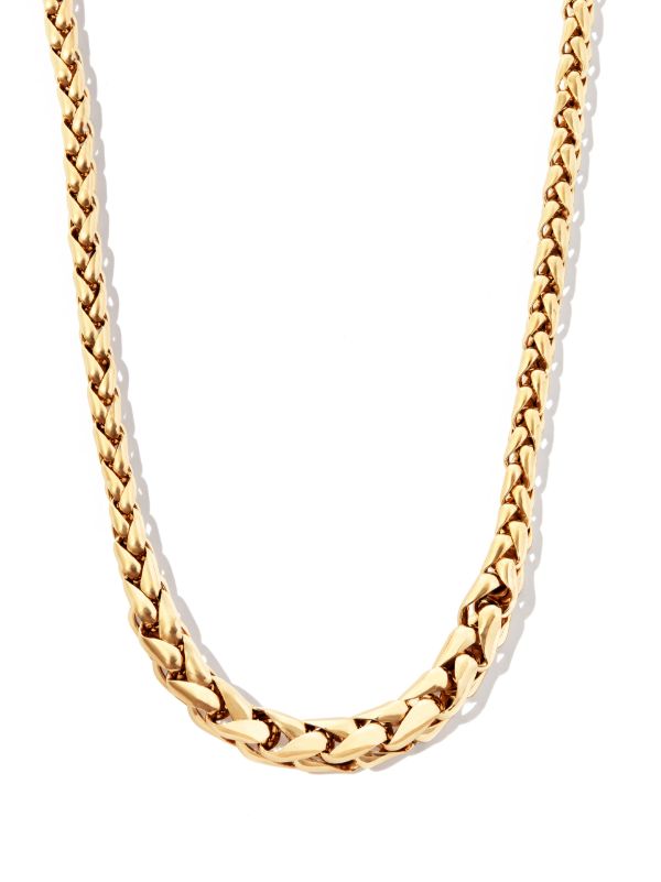 Lauren Rubinski 14K yellow gold small twist chain necklace | Browns Necklaces