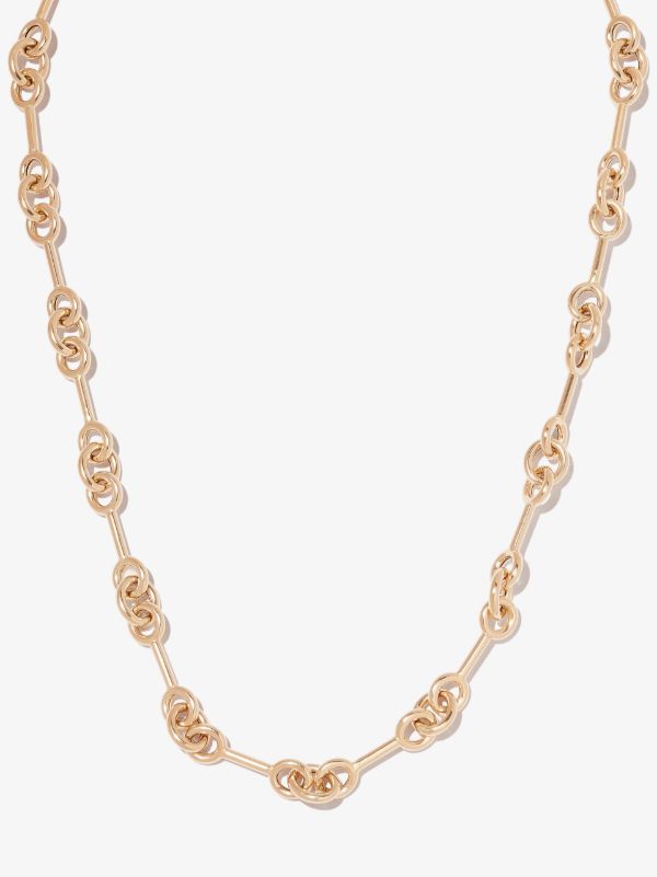 Lauren Rubinski 14K Yellow Gold Triple Link Station Necklace | Browns Necklaces