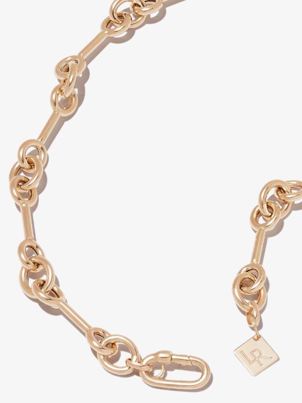 Lauren Rubinski 14K Yellow Gold Triple Link Station Necklace | Browns Necklaces