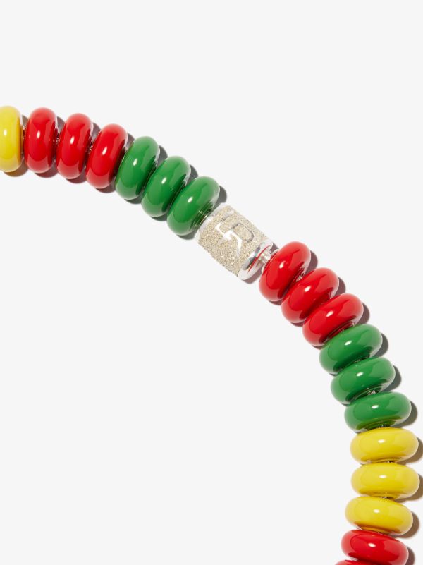 Lauren Rubinski Multicoloured Sterling Silver Beaded Necklace | Browns Necklaces