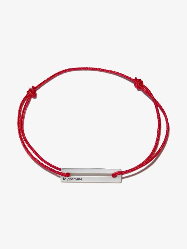 Le Gramme 17/10g cord bracelet | Browns Bracelets