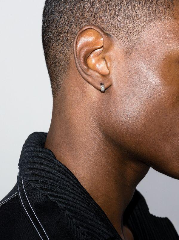 Le Gramme 18K White Gold La 1.2g Polished Ribbon Hoop Earring | Browns Earrings