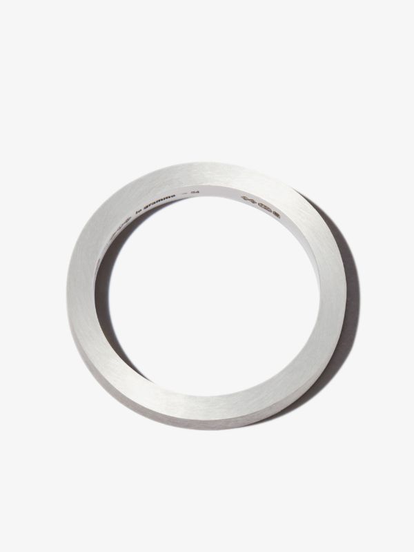 Le Gramme 18K White Gold La 5g Brushed Ribbon Ring | Browns Rings