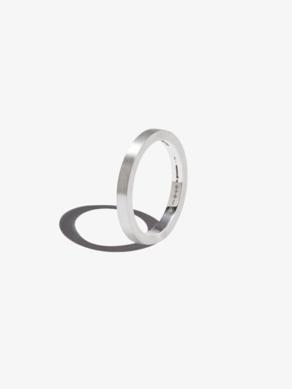Le Gramme 18K White Gold La 5g Brushed Ribbon Ring | Browns Rings