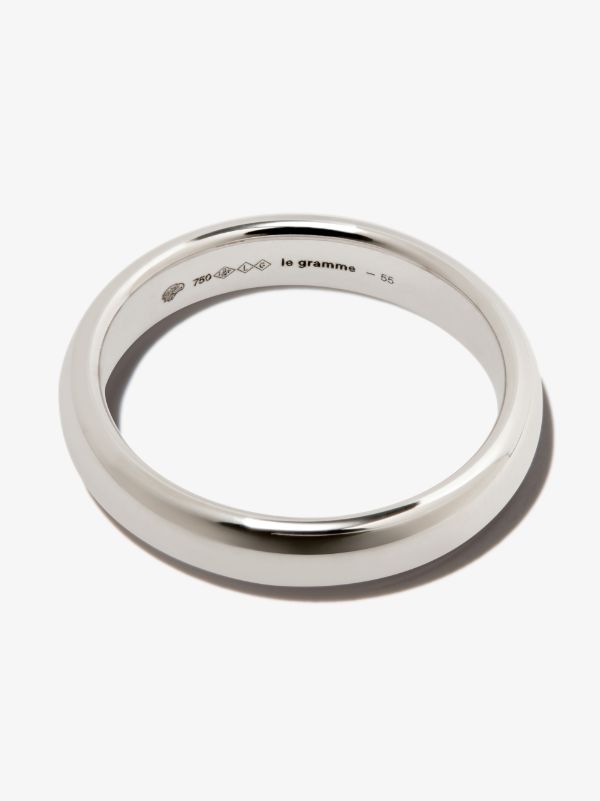 Le Gramme 18K White Gold La 6g Polished Wedding Ring | Browns Rings