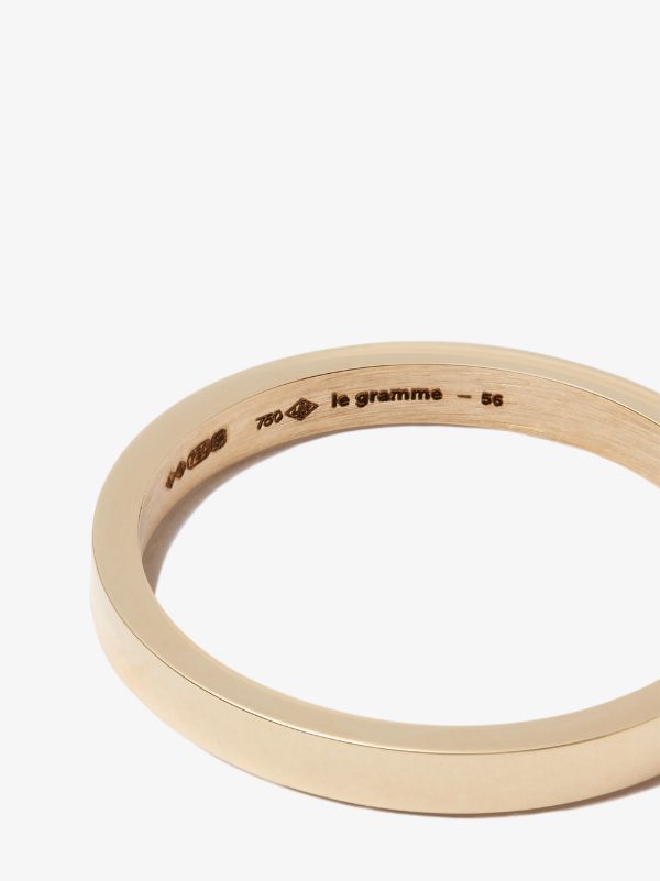 Le Gramme 18K Yellow Gold Le 3g Polished Wedding Band Ring | Browns Rings