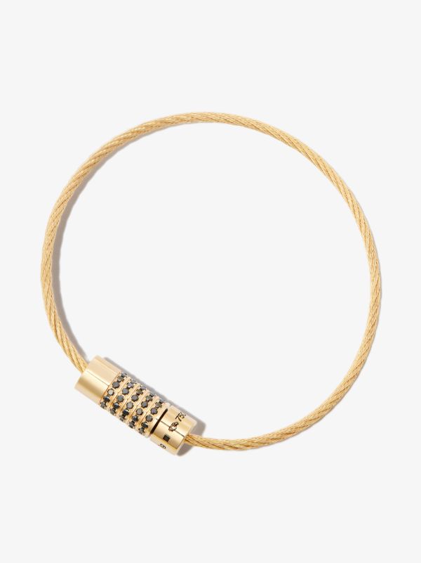 Le Gramme 18K Yellow Gold Le 9g Polished Diamond Cable Bracelet | Browns Bracelets